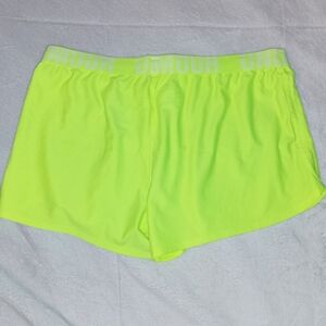 Under Armour Heat Gear- neon yellow- Women's Shorts- Like New- Large